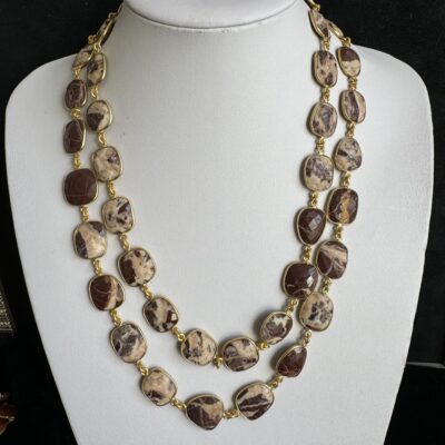 Collezione Pietre Cromo Gold Diaspro Cammello