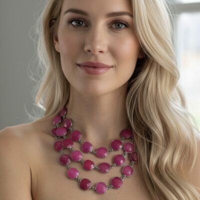 Alternative view of Collezione Pietre Calcedonio Fucsia