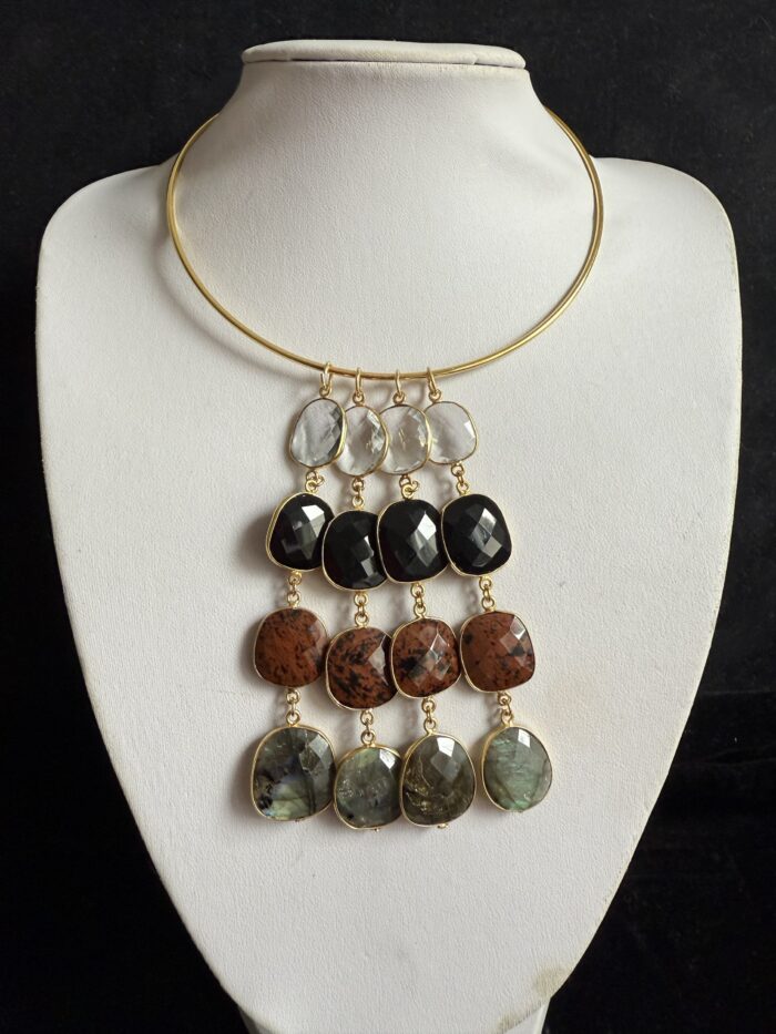 Collezione Frangia Multicolor Brown