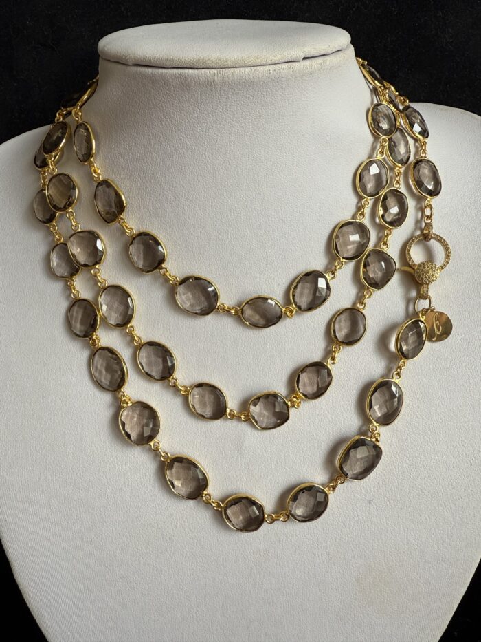 Collezione Pietre Quarzo Fumé Gold Chiaro