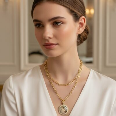 Alternative view of Collezione Medaglione Angelo