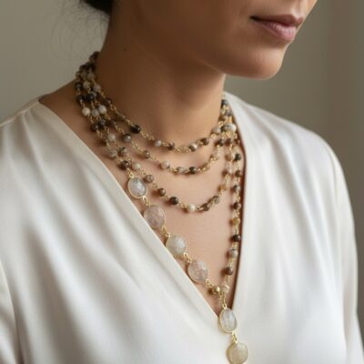 Alternative view of Collezione Sciarpetta Agata Cacao