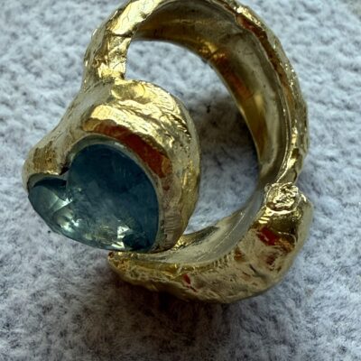 Anello Cuore Blu