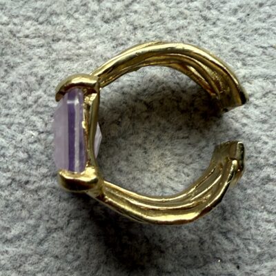 Alternative view of Anello Rettangolo Cipria