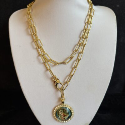 Collezione Medaglione Madonna Blu