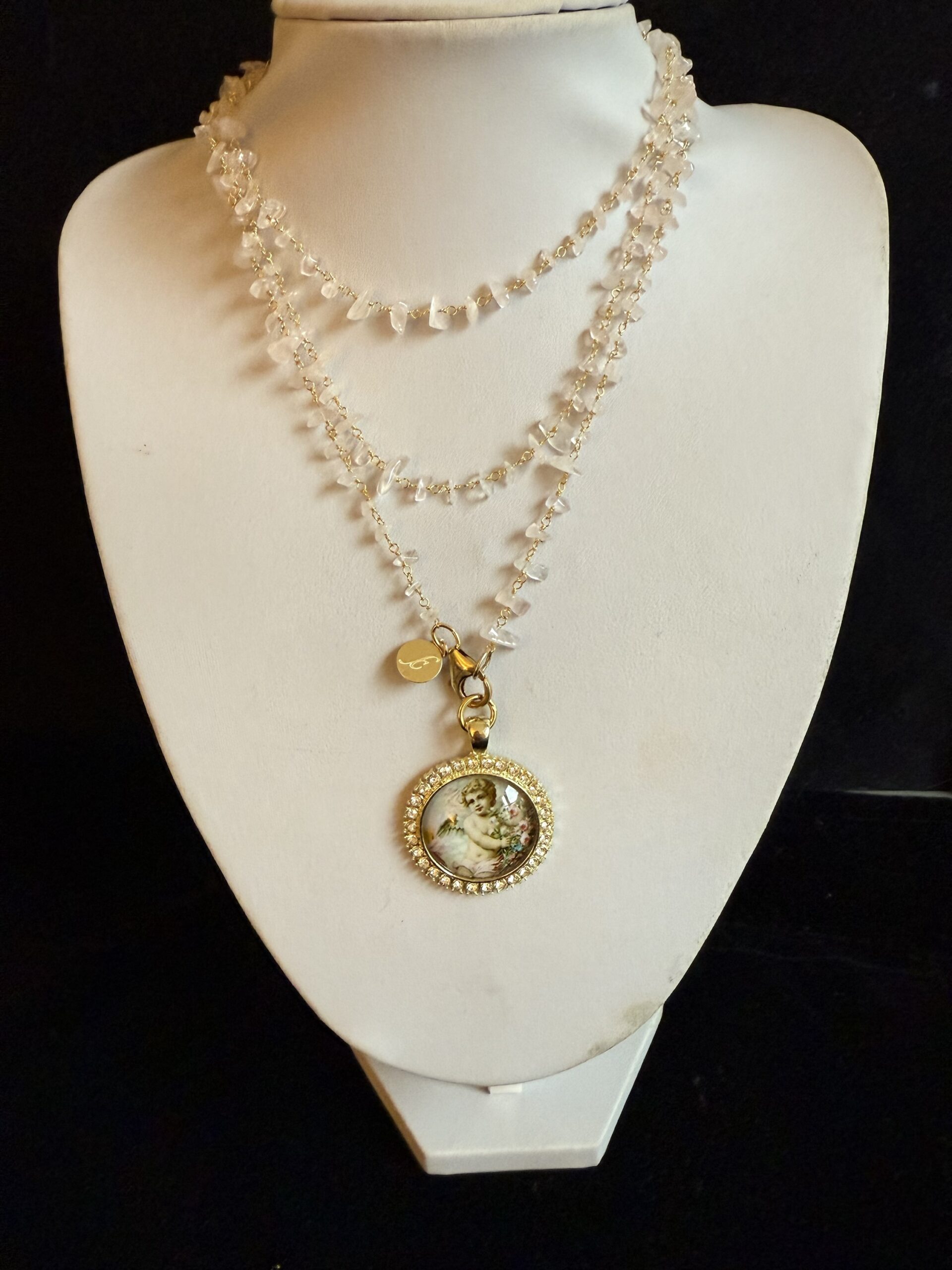 Collezione Medaglione Quarzo Rosa