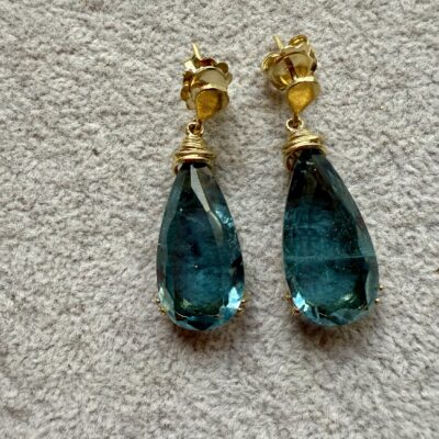 Alternative view of Orecchini Goccia Blu Ocean