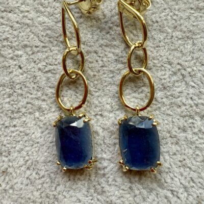 Orecchini Fantasia 3 Cerchi Blu London