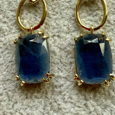 Alternative view of Orecchini Fantasia 3 Cerchi Blu London