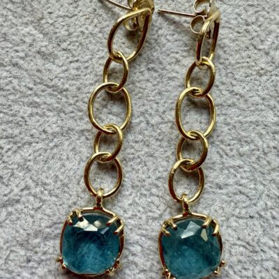 Orecchini Fantasia 5 Cerchi Blu London