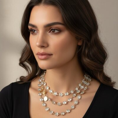 Alternative view of Collezione Zirconi Diamanti Goldplated Clasp Mignon