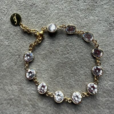 Bracciale Pietre Naturali Zirconi Circle