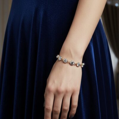 Alternative view of Bracciale Pietre Naturali Zirconi Circle