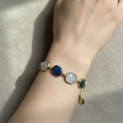Alternative view of Bracciale Pietre Naturali Lapis Agata