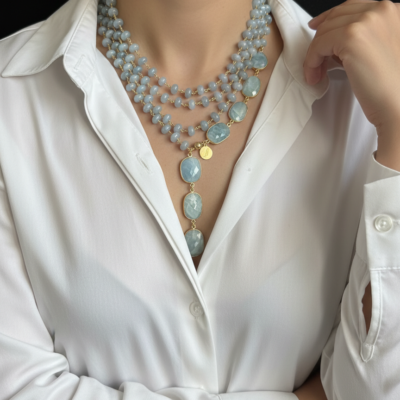 Alternative view of Collezione Sciarpetta Angelite