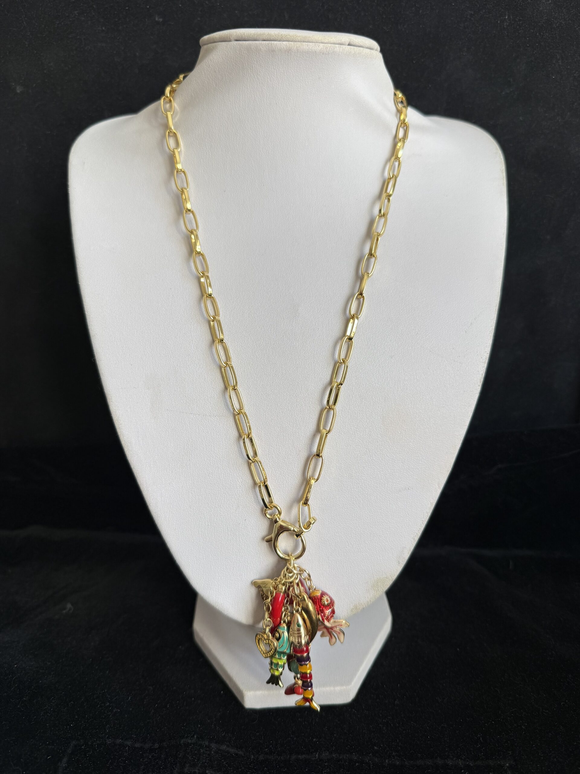 Girocollo/bracciale Ciuffo Pesci