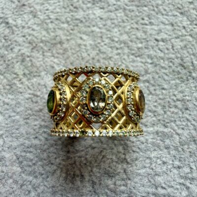 Alternative view of Anello Telato con Tormaline