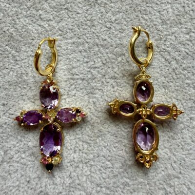 Alternative view of Orecchini Croce Lilla