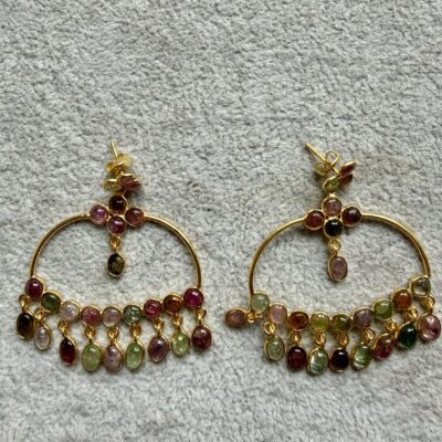 Orecchini Chandelier Tormaline