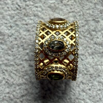 Anello Telato con Tormaline
