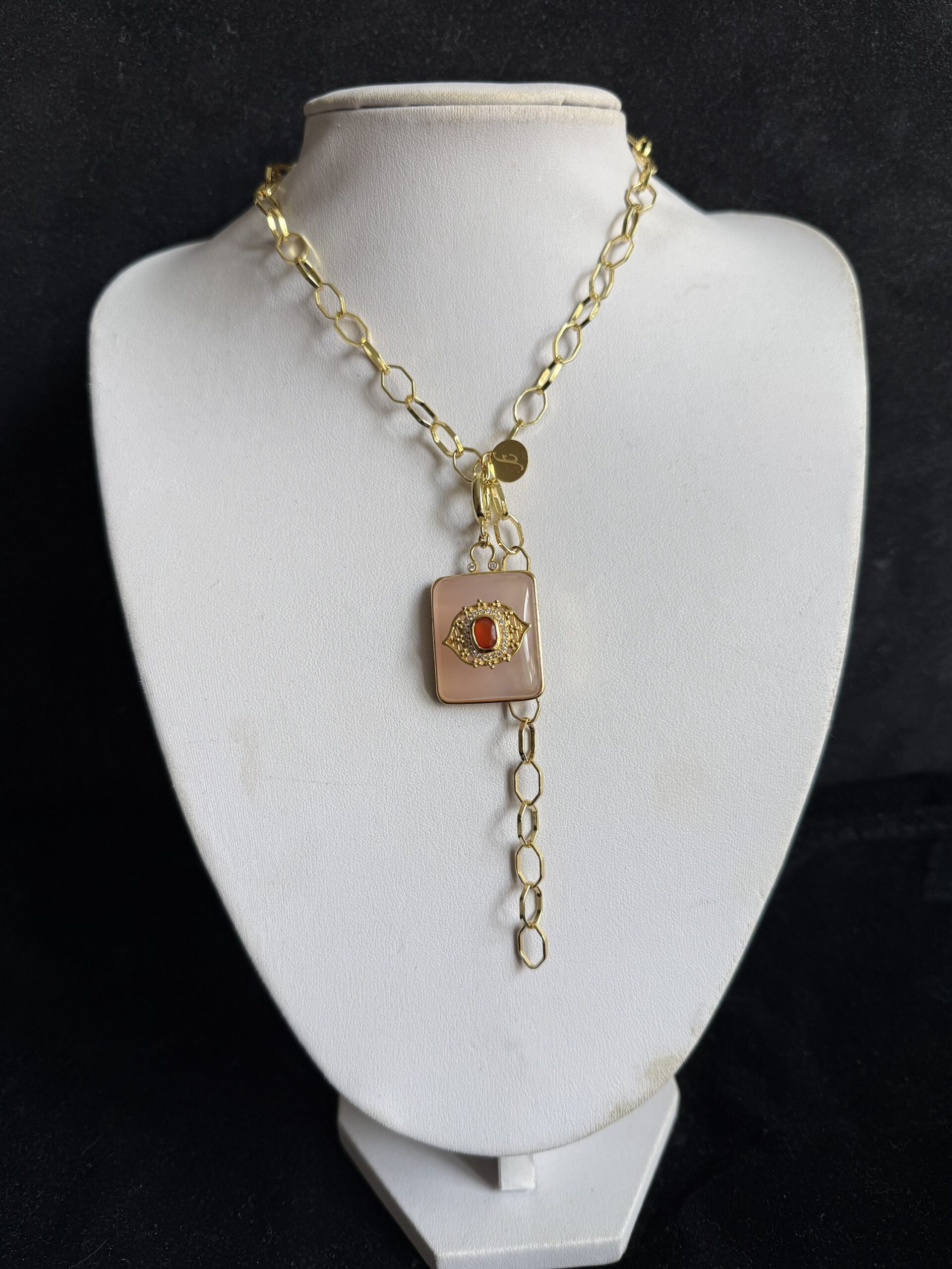 Collezione Medaglione Francese Quarzo Rosa - immagine 3