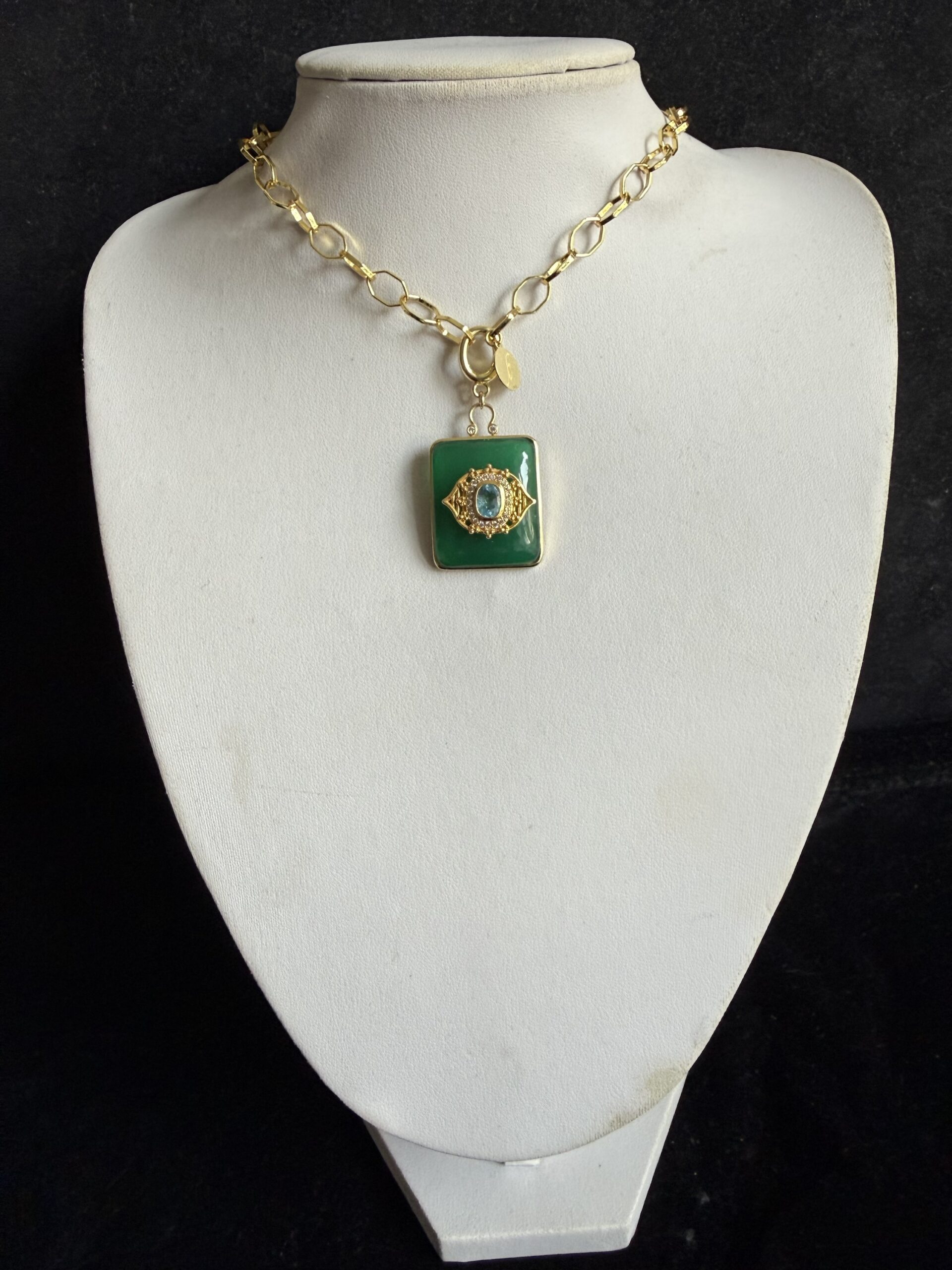 Collezione Medaglione Francese Giada Verde - immagine 3