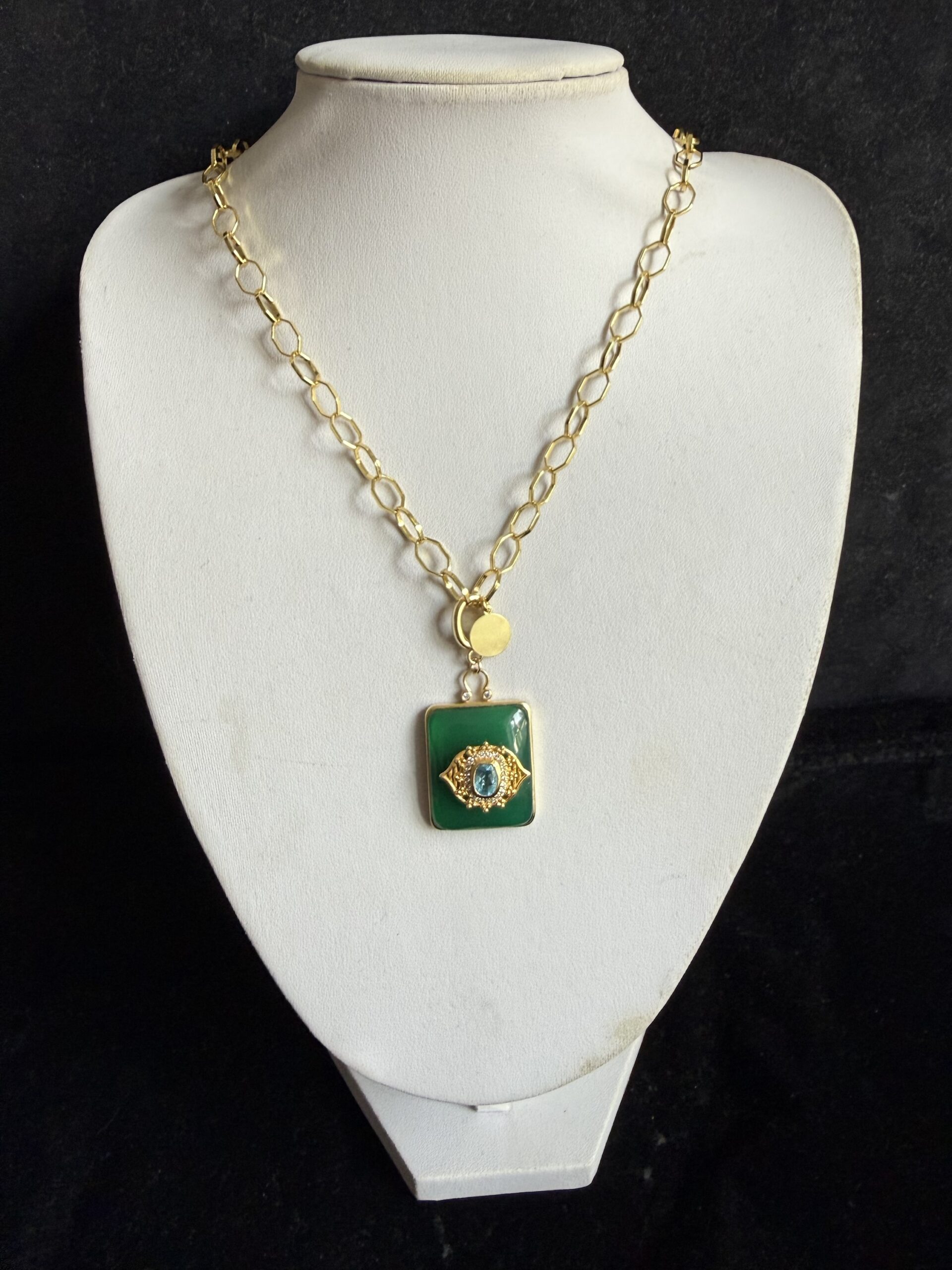 Collezione Medaglione Francese Giada Verde