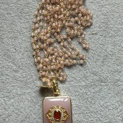 Collezione Medaglione Francese Quarzo Rosa - immagine 3
