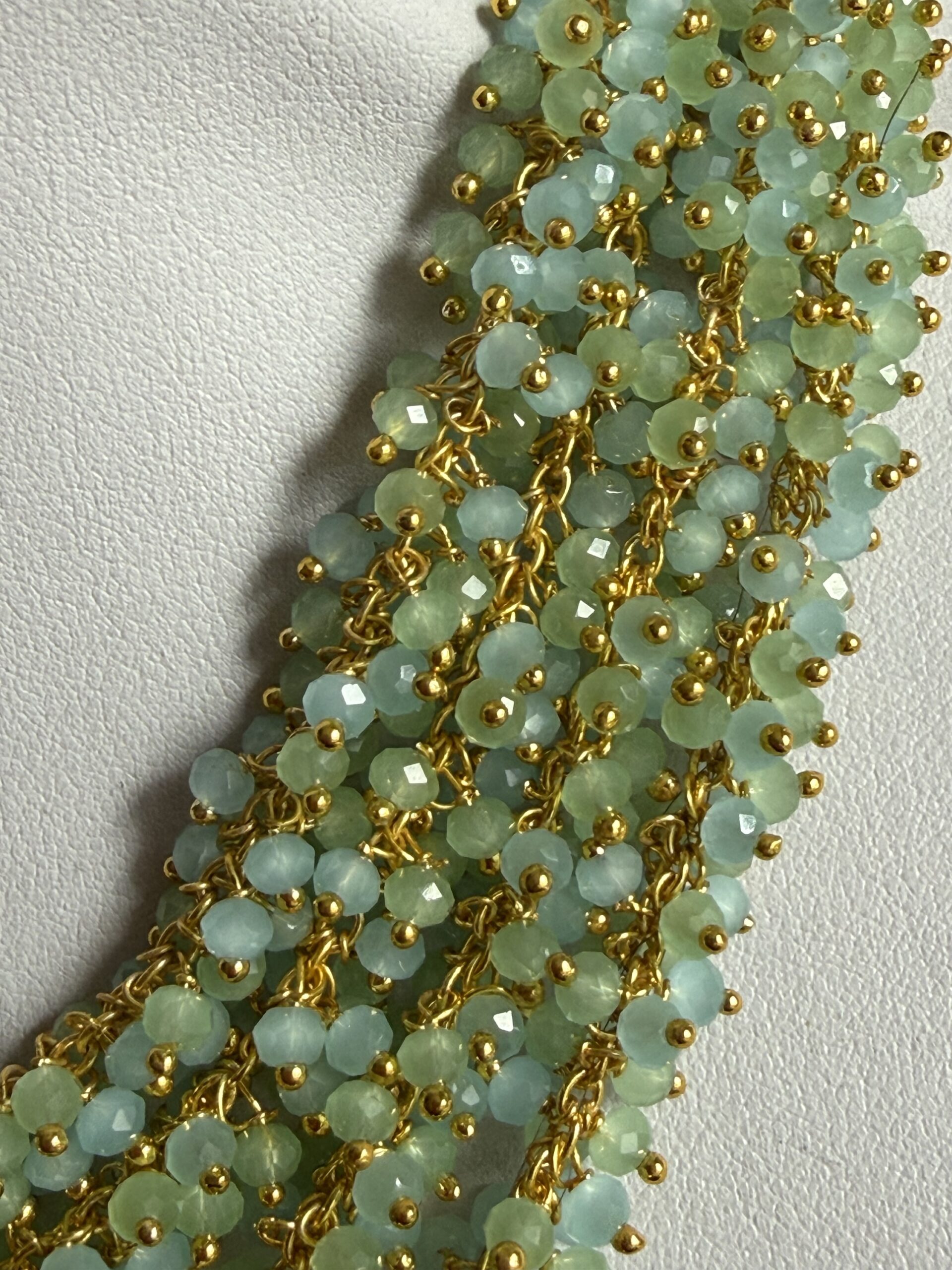 Collezione Sash Medaglione Calcedonio Verde Acqua - immagine 5
