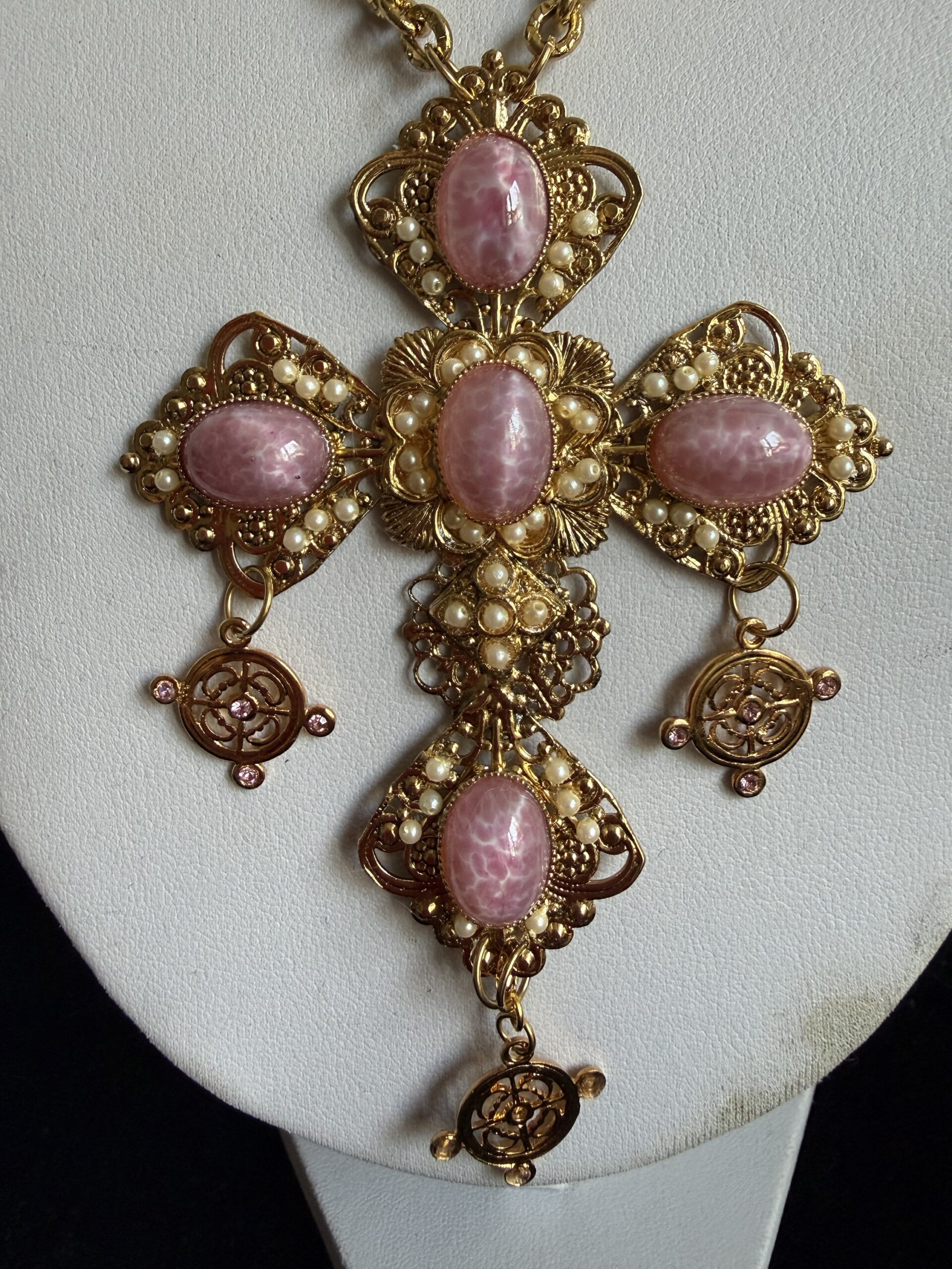 Collezione Croce con Pietre Rosa - immagine 2