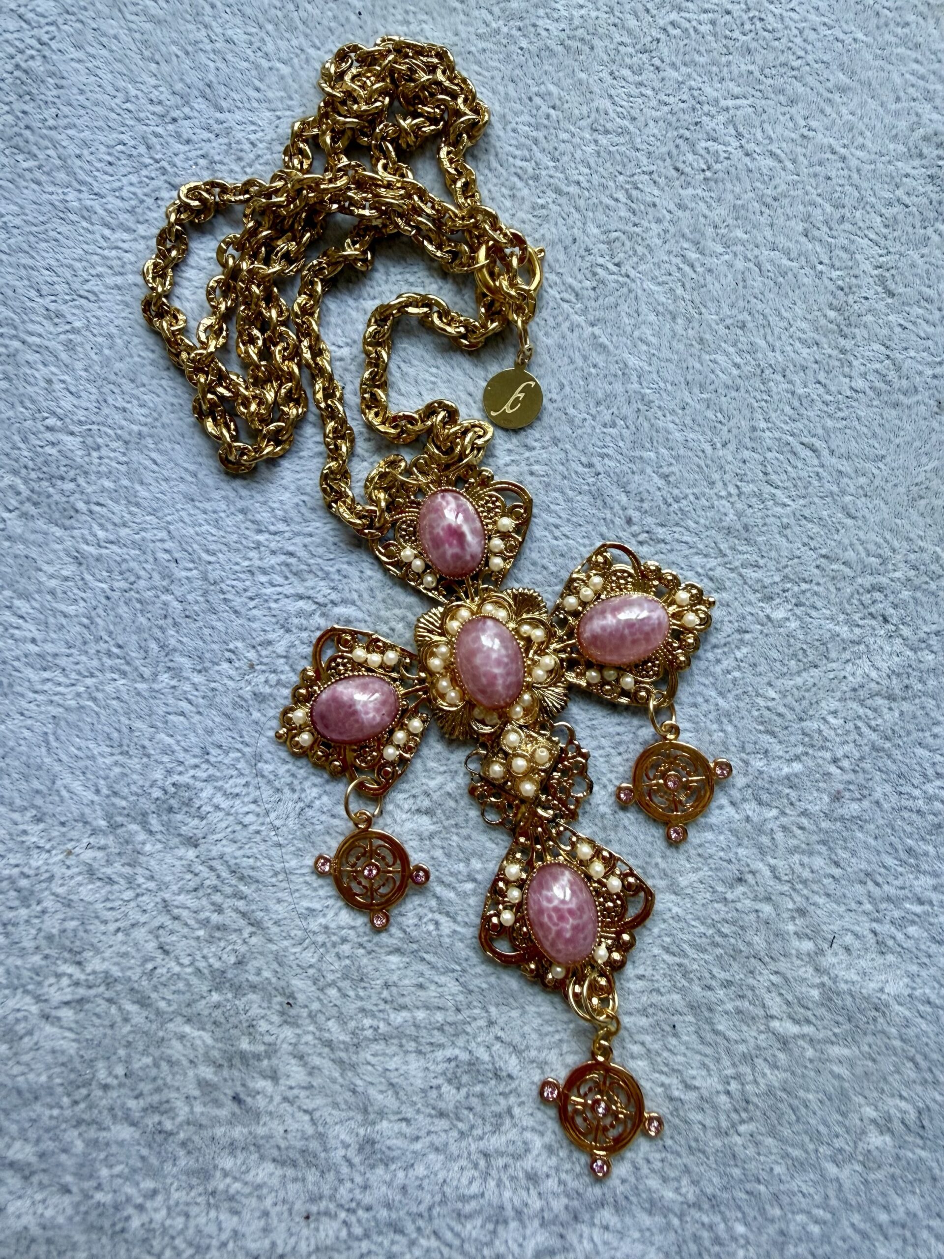 Collezione Croce con Pietre Rosa - immagine 4