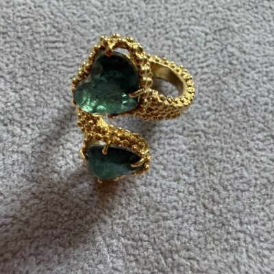 Anello Contrarie Cuori Petrolio - immagine 5
