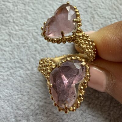 Anello Contrarie Cuori Tormalina - immagine 3