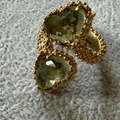 Anello Contrarie Cuori Verde Kenya - immagine 4