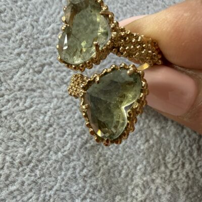 Anello Contrarie Cuori Verde Kenya - immagine 3