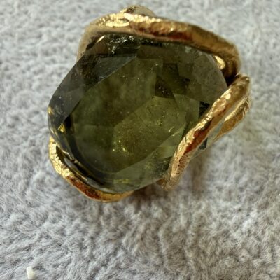 Anello Pietra Big Verde Kenya