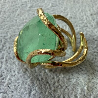 Anello Pietra Big Smeraldo - immagine 5