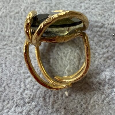 Anello Pietra Big Verde Kenya - immagine 4