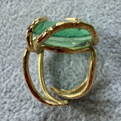 Anello Pietra Big Smeraldo - immagine 4