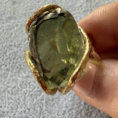 Anello Pietra Big Verde Kenya - immagine 3