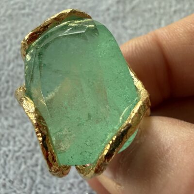 Anello Pietra Big Smeraldo - immagine 3