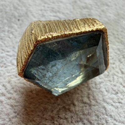 Anello Giant Blu Topazio