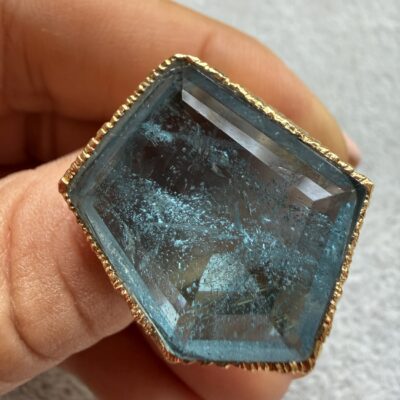 Anello Giant Blu Topazio - immagine 4