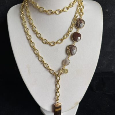 Collezione Catena a Otto Diaspro Marrone