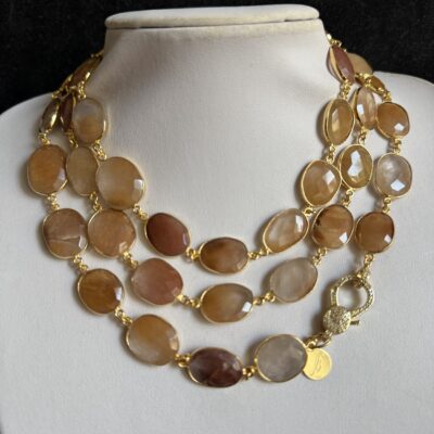 Collezione Pietre Gold Quarzo Rutilo